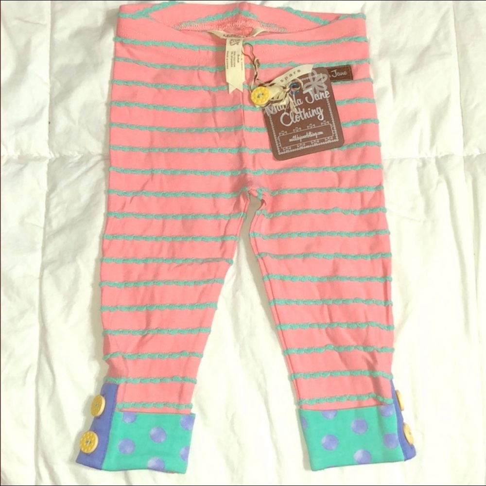 Matilda Jane peach and mint legging